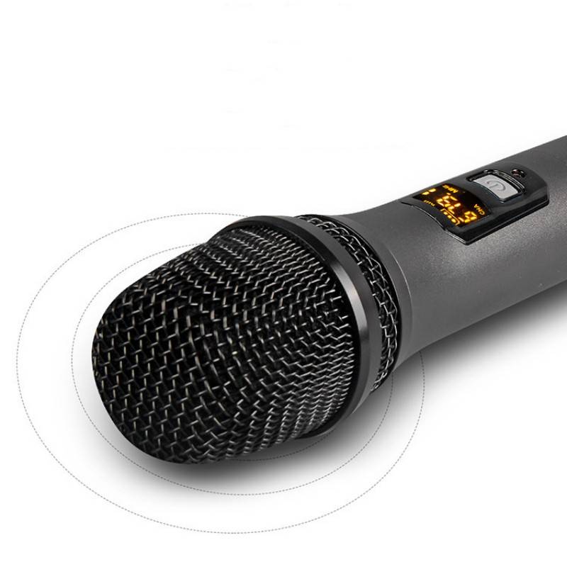 2 kabellose Bluetooth Reverb Mikrofone mit Android-Anschlusskabel Black