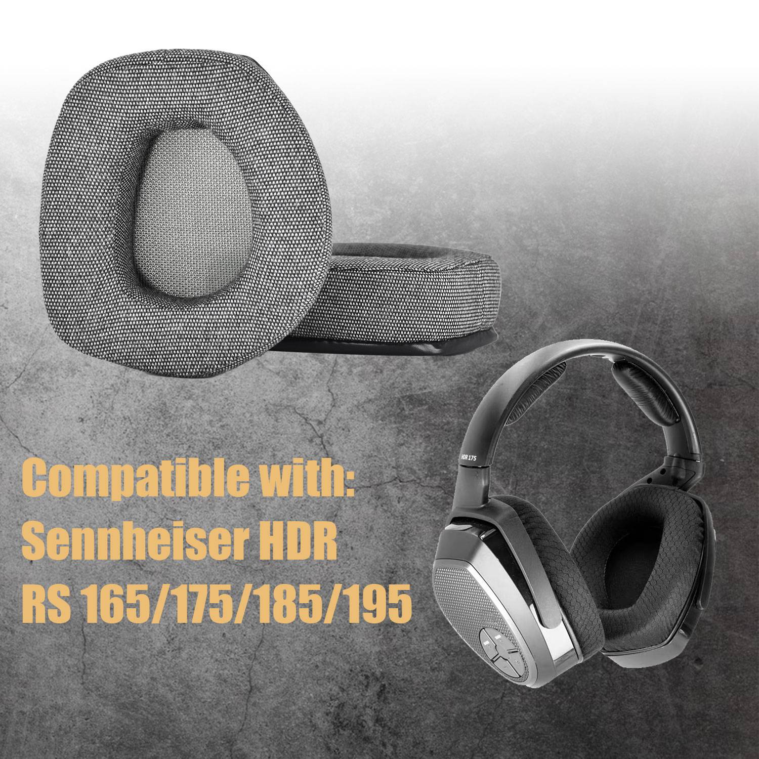 Ohrpolster für Sennheiser HDR RS 165/175/185/195 Black
