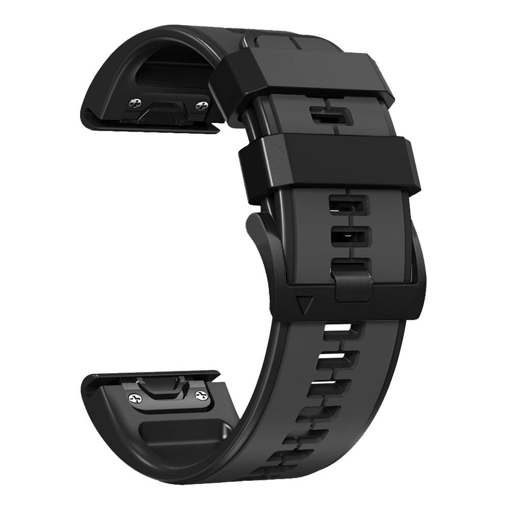26 mm Silikonarmband für Garmin Fenix 6X/Fenix7X/7X pro, COROS Black