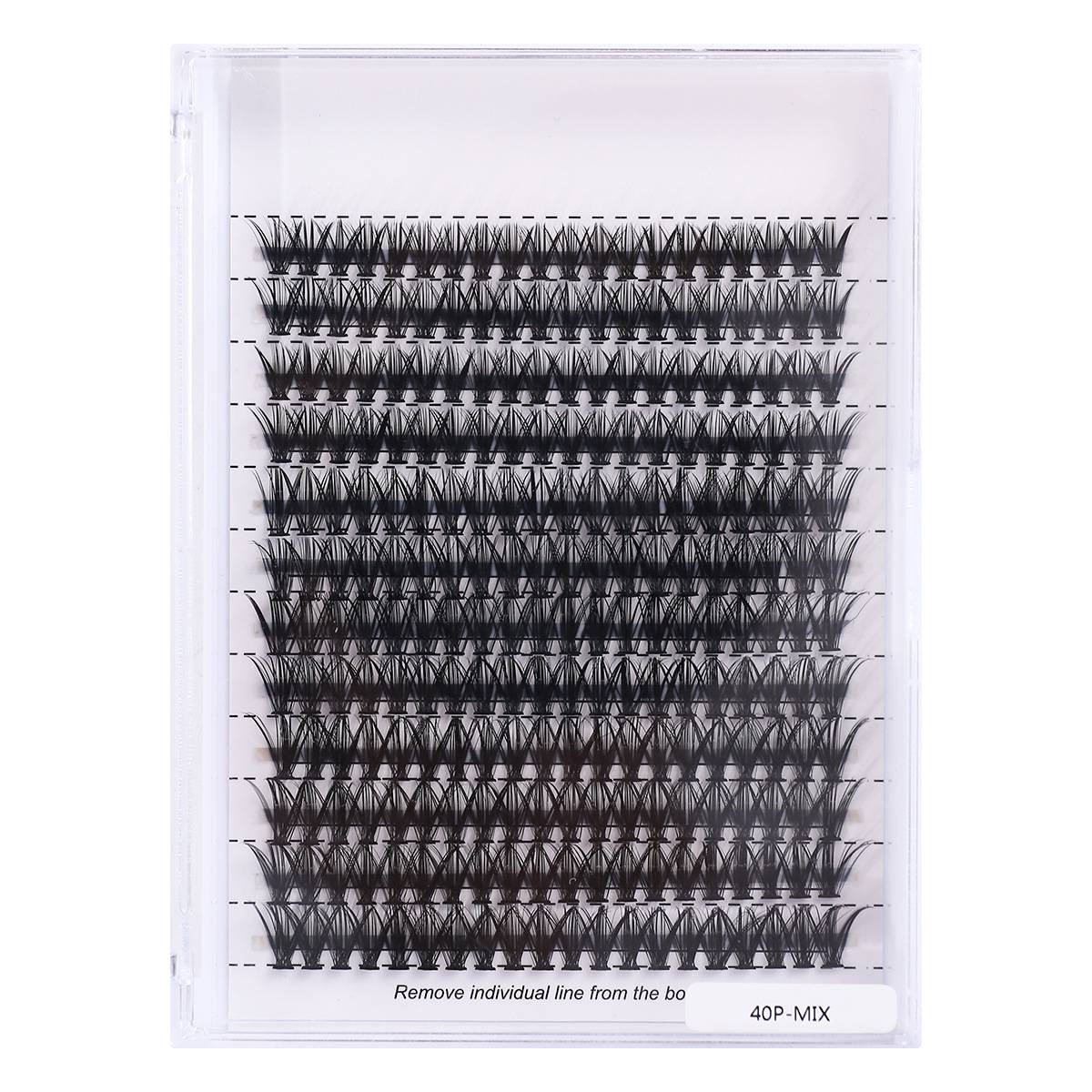 Einzelne falsche Wimpern in verschiedenen Längen Black Modell 1