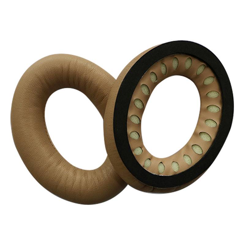 Ohrpolster für Bose QC35. Echtes Leder Khaki