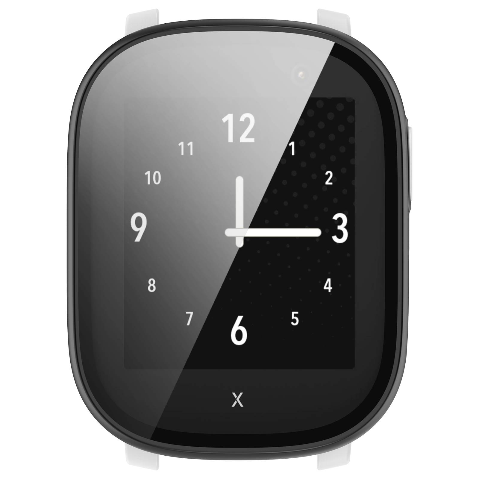 Uhrengehäuse mit Displayschutzfolie für Xplora X6 Play Black