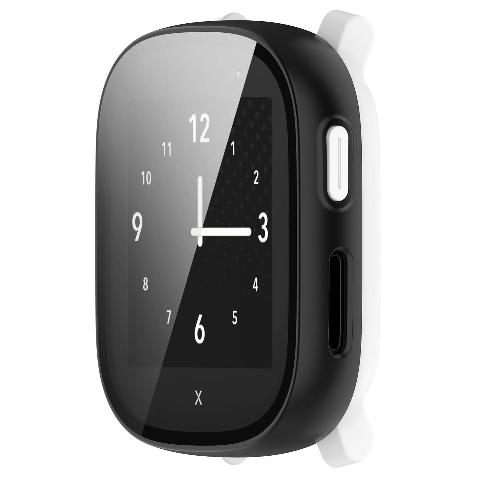 Uhrengehäuse mit Displayschutzfolie für Xplora X6 Play Black