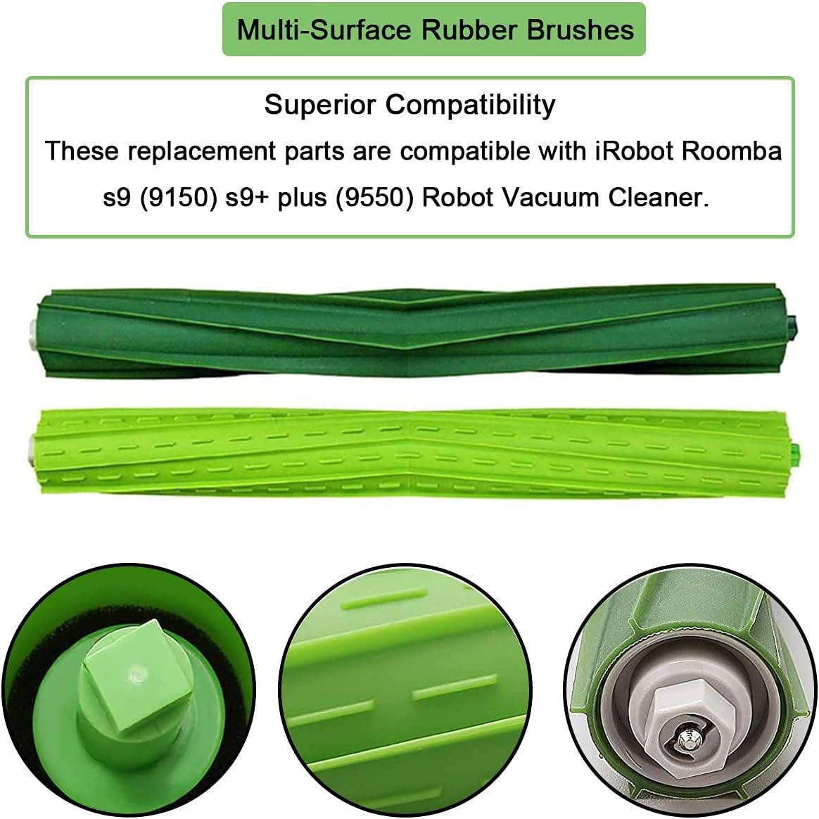 Staubsaugerzubehör für iRobot Roomba S9 (9150), S9 Plus (9550) MultiColor