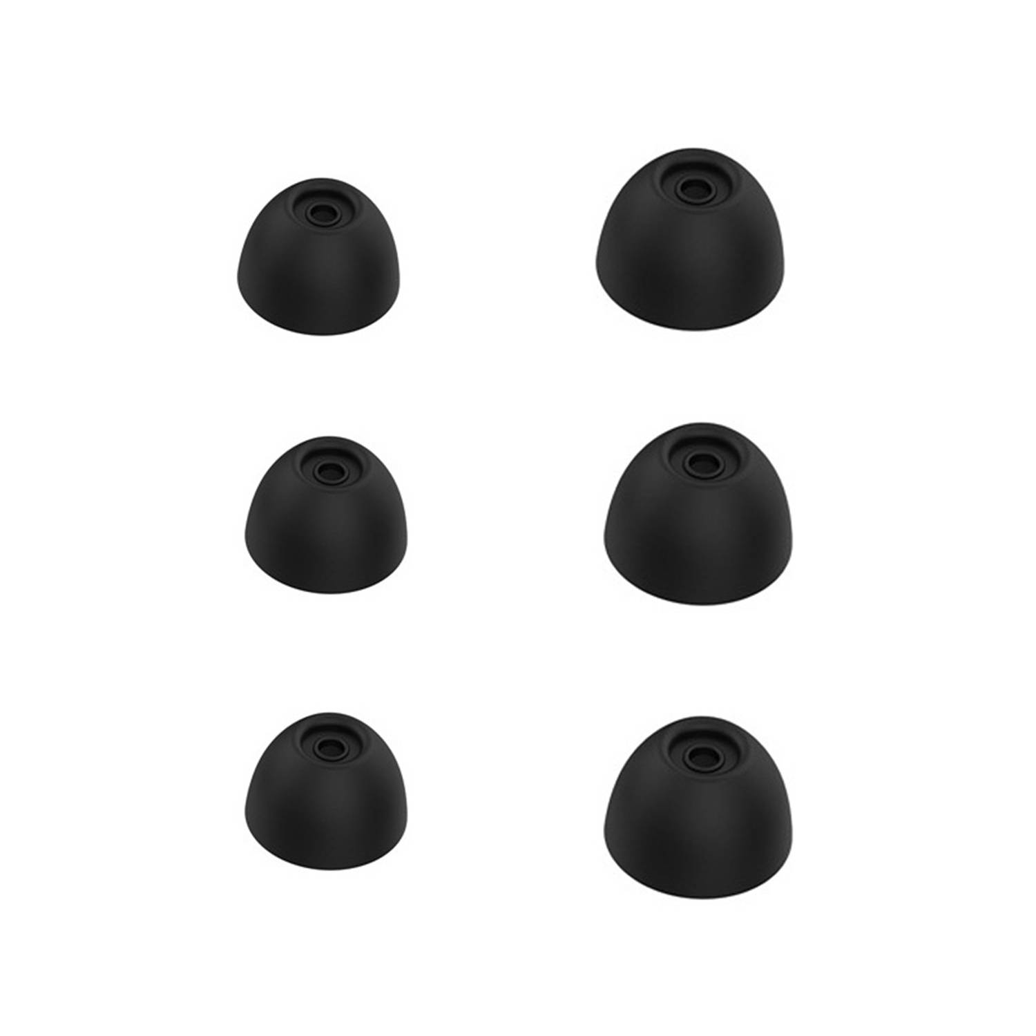 Ohrpolster für Samsung Galaxy Buds 2 In-Ear-Kopfhörer 3,8 mm 3 Paar Black