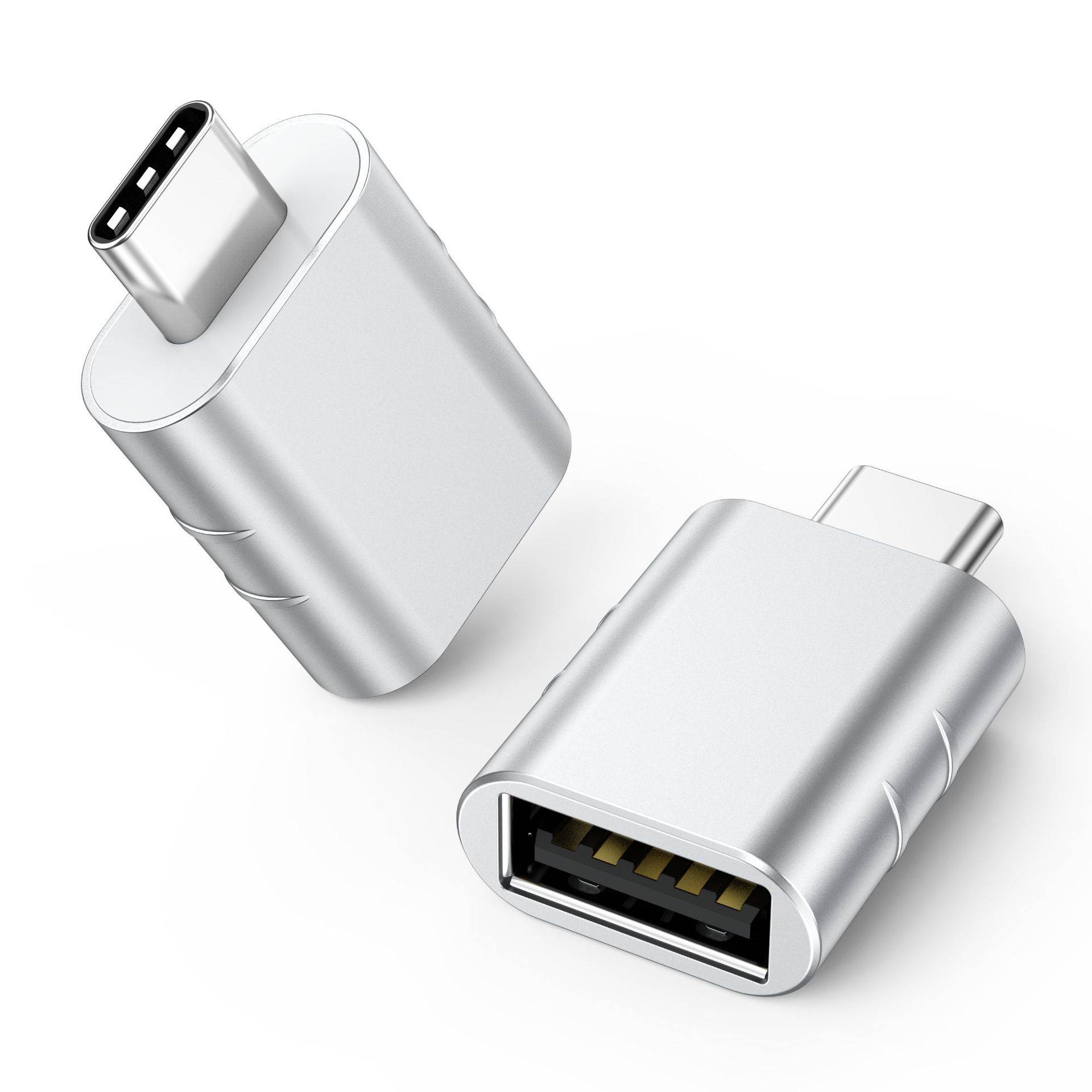 USB 3.2 zu USB-C OTG-Adapter 10 Gbit/s Silver