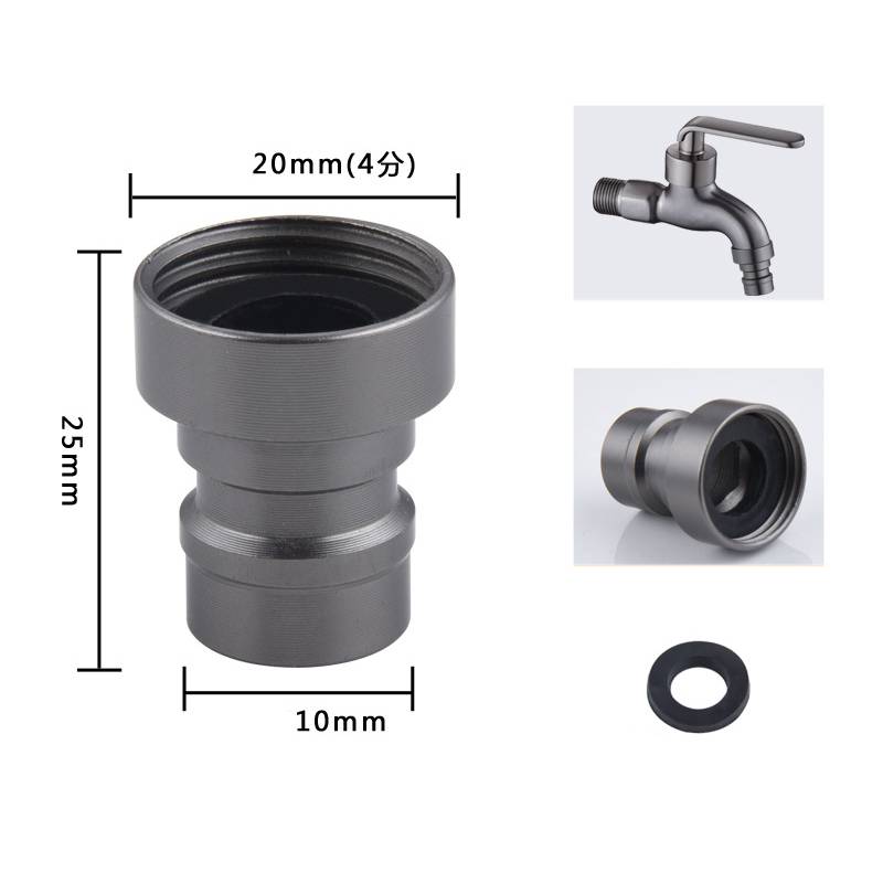 Schraubgewinde-Waschmaschinen-Wasserhahnadapter 20 mm Grey 2.5x2x1 cm