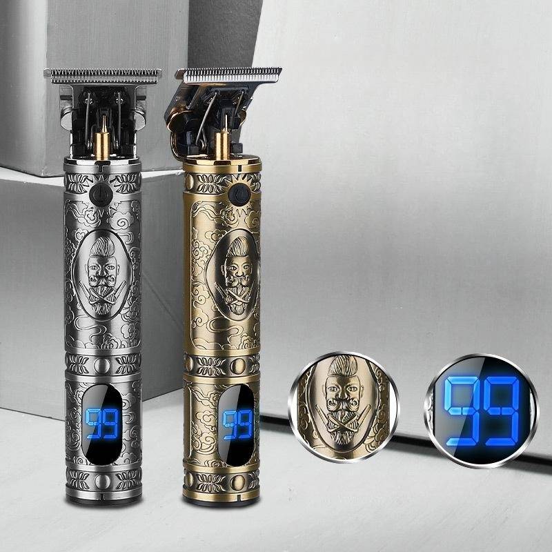 Elektrischer Haarschneider und Trimmer im stylischen Retro-Design Bronze