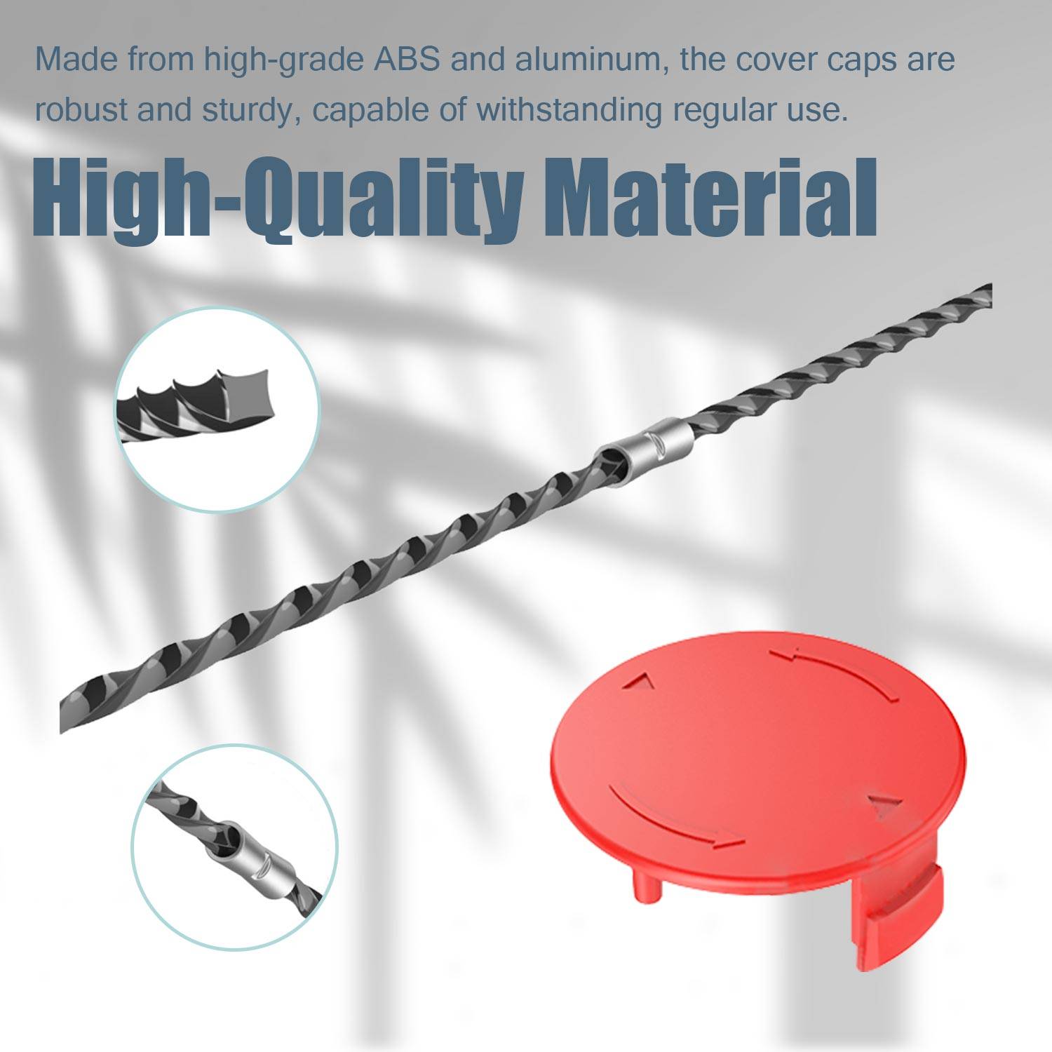 Trimmerdraht und Abdeckung für Bosch AFS 23-37 Rasentrimmer Red