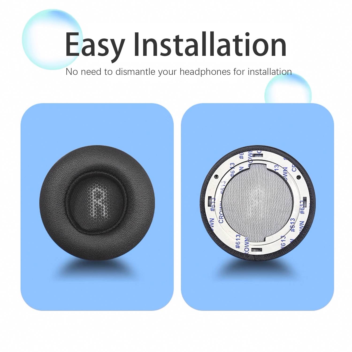 1 Paar Ohrpolster für JBL E35 E45BT E45 Black