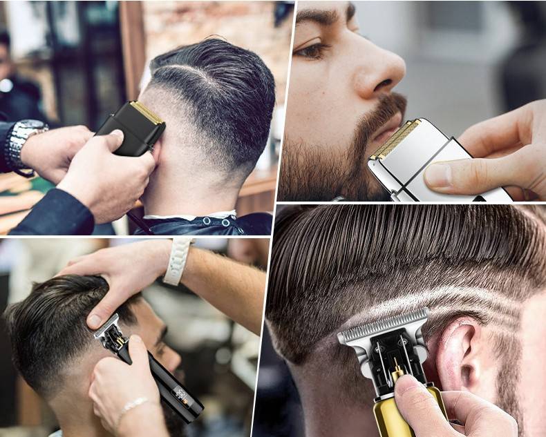 Professionelles Haarschneideset mit Haarschneidemaschine, Rasierer und Zubehör Black