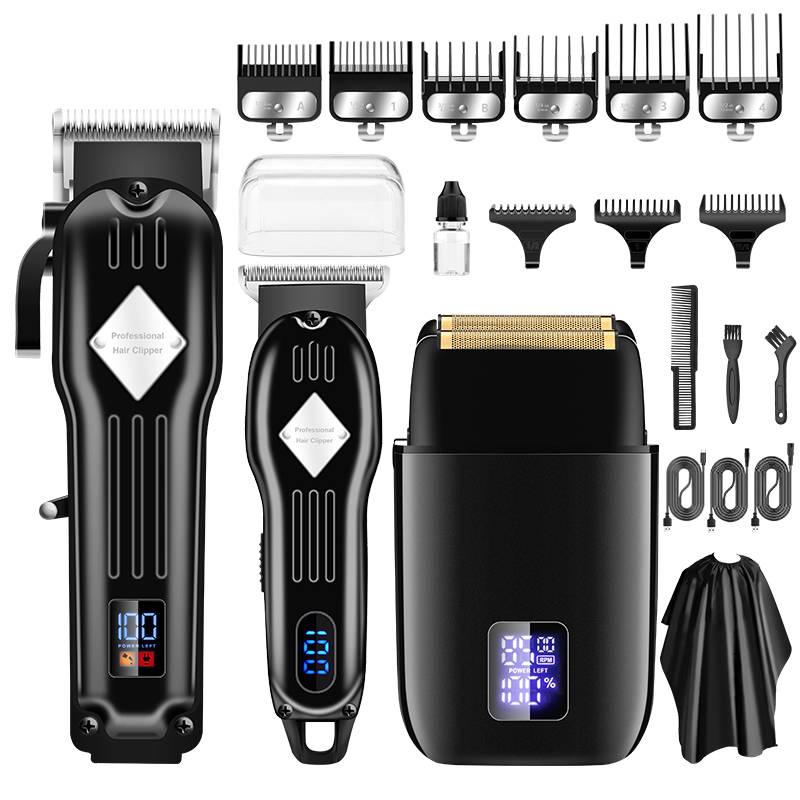 Professionelles Haarschneider-Bartschneider-Set Black