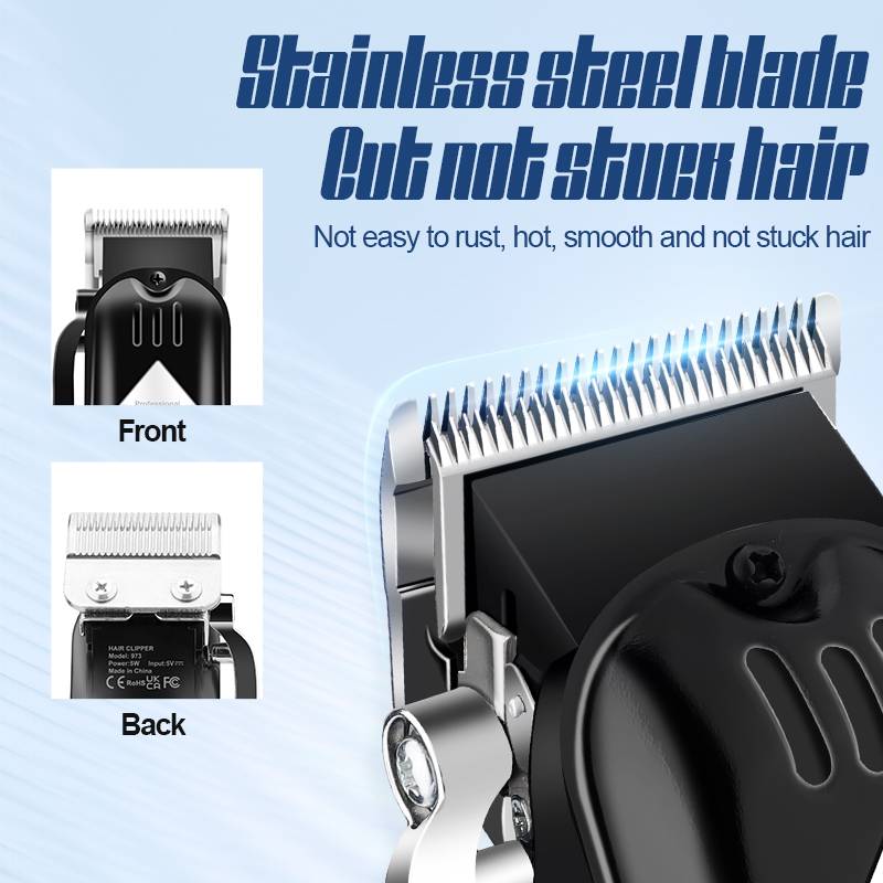 Professionelles Haarschneider- und Bartschneider-Set Black