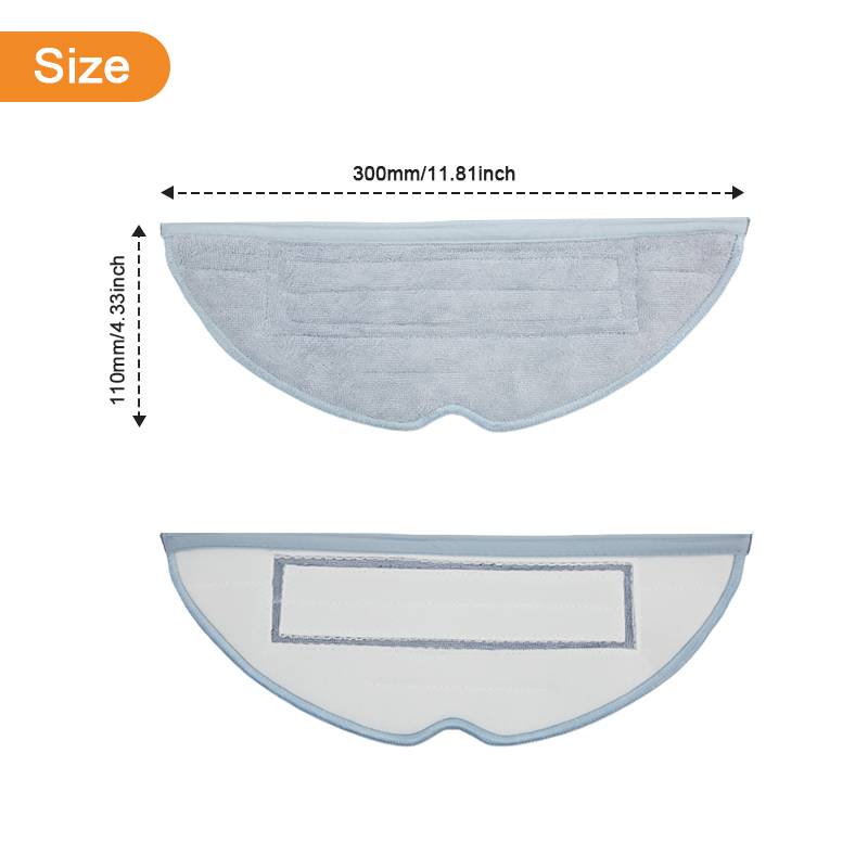 10er-Pack Wischtücher für Roborock S7/S7 Plus/S7 MaxV/S7 MaxV Ultra Grey