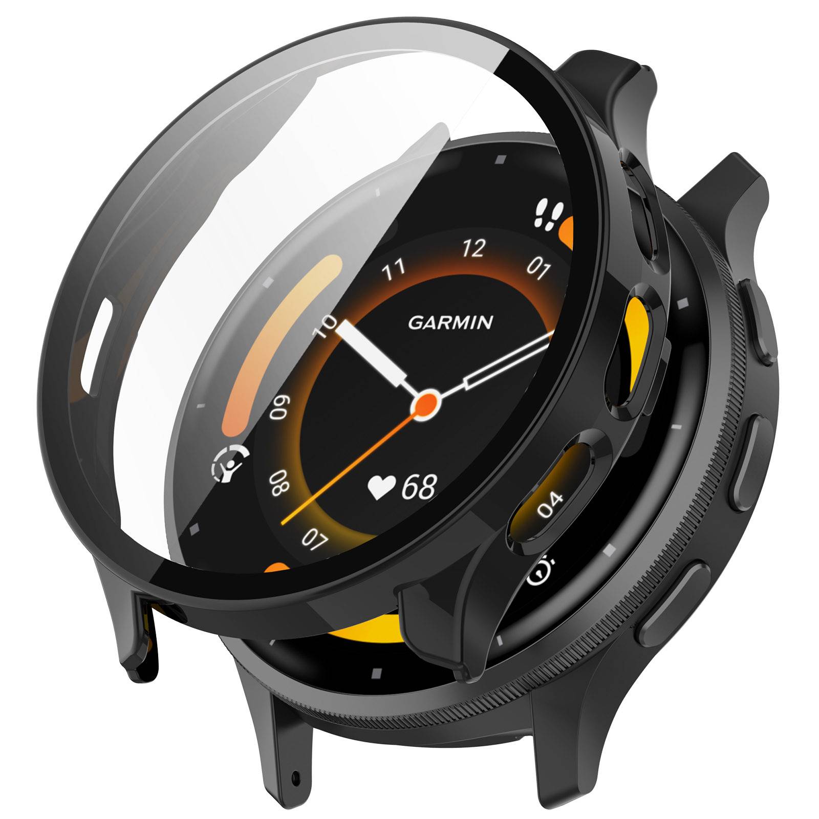 Smartwatch-Gehäuse mit Displayschutz Black Garmin Venu 3