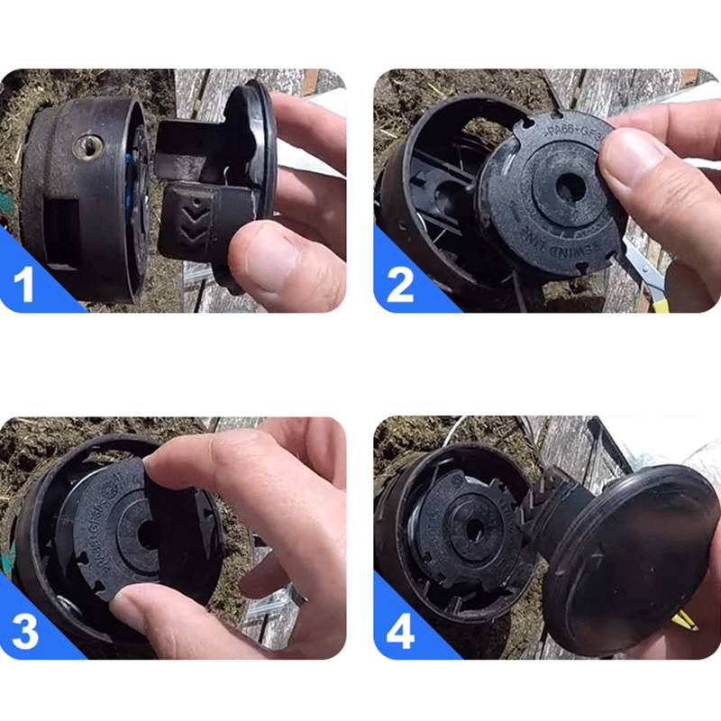 Ersatz-Spulenfaden und Abdeckungsset für Rasentrimmer von Bosch 4 Spulen