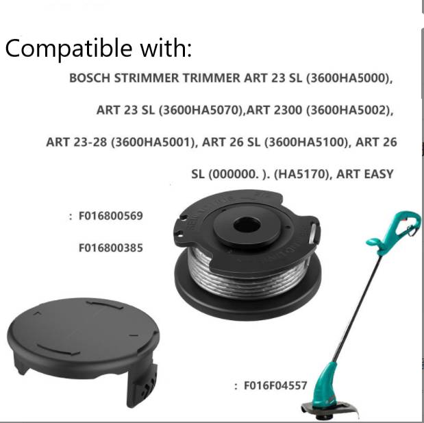 Trimmerspule für Bosch ART 23 SL/2300/23-28/26 SL/EASY Rasentrimmer Black