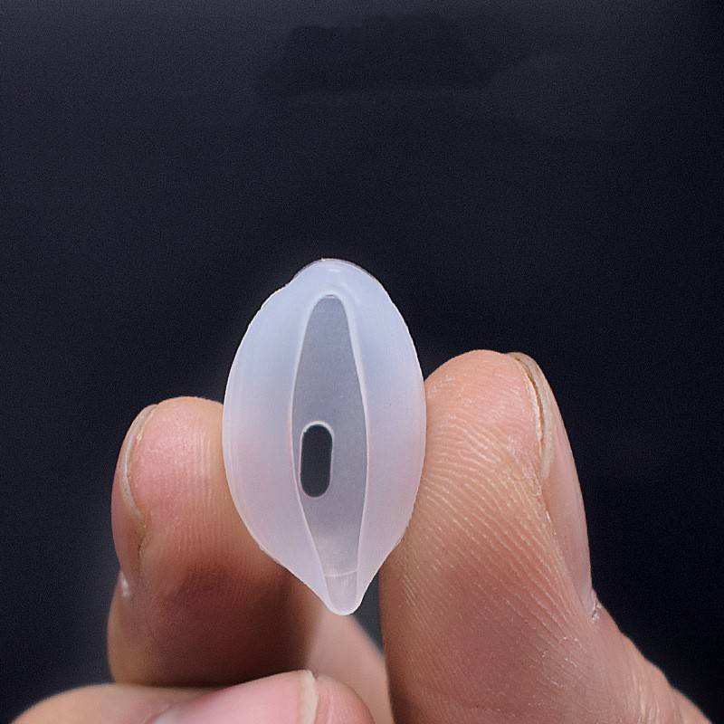 Ersatz-Ohrstöpsel aus Silikon für 15–16 mm Ohrhörer, 10 Paar Transparent