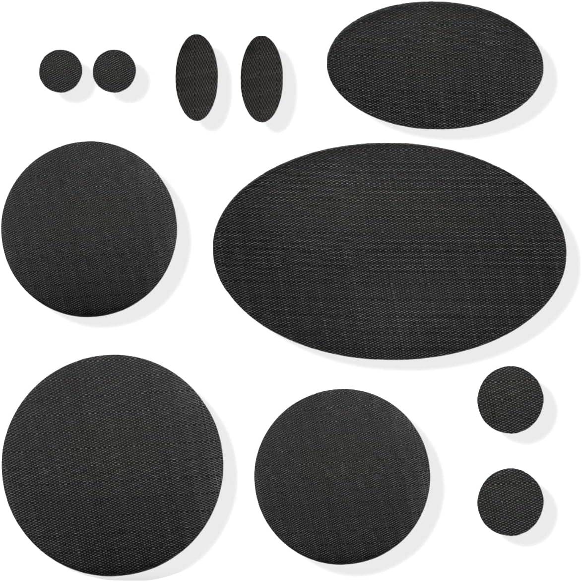 Reparaturflicken selbstklebend und wasserfest 11 Stk Black