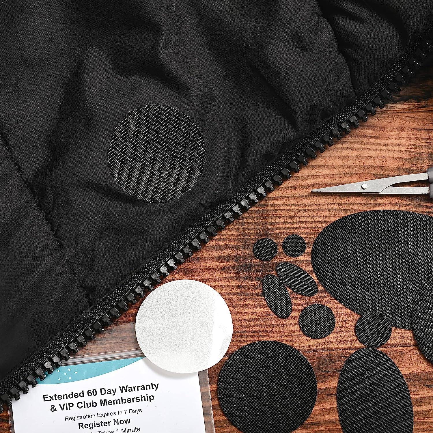 Reparaturflicken selbstklebend und wasserfest 11 Stk Black