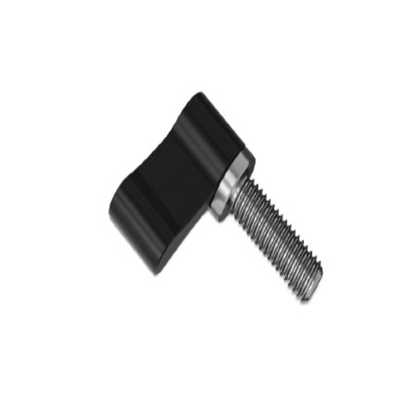 1/4 verstellbarer L-Typ-Schraubknopf mit handfestem Verriegelungsgriff Black 17 mm