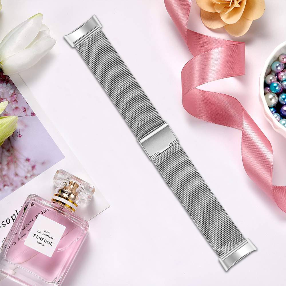 Edelstahlarmband für Fitbit Charge 5 Charge 6 Silver