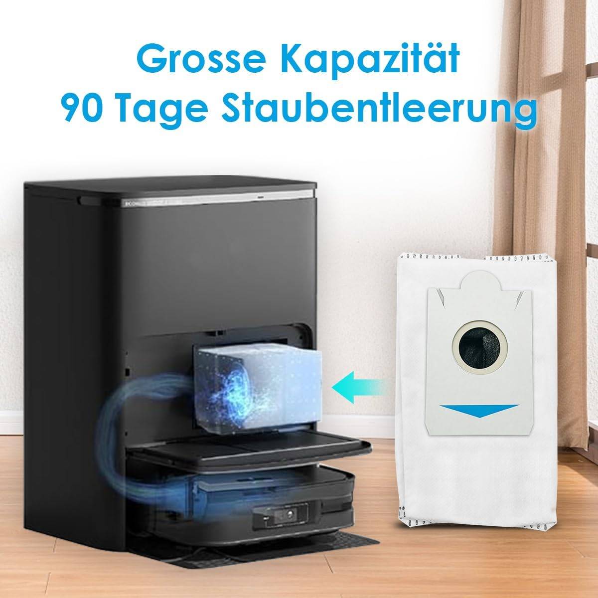 Staubsaugerbeutel für Ecovacs Deebot X2 Omni 6er-Pack