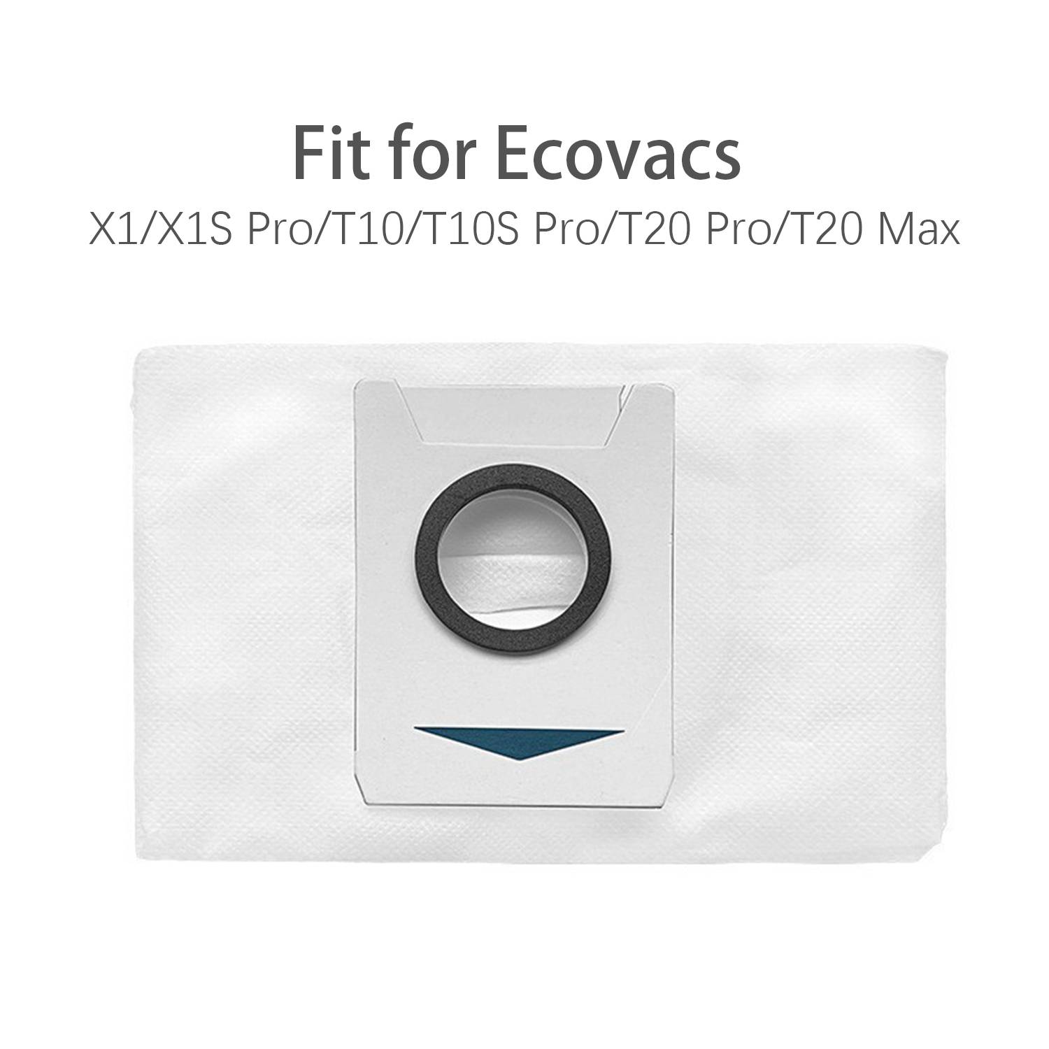 Staubsaugerbeutel für Ecovacs X1/X1S Pro/T10/T10S Pro/T20 Pro/T20 Max, 6er-Pack