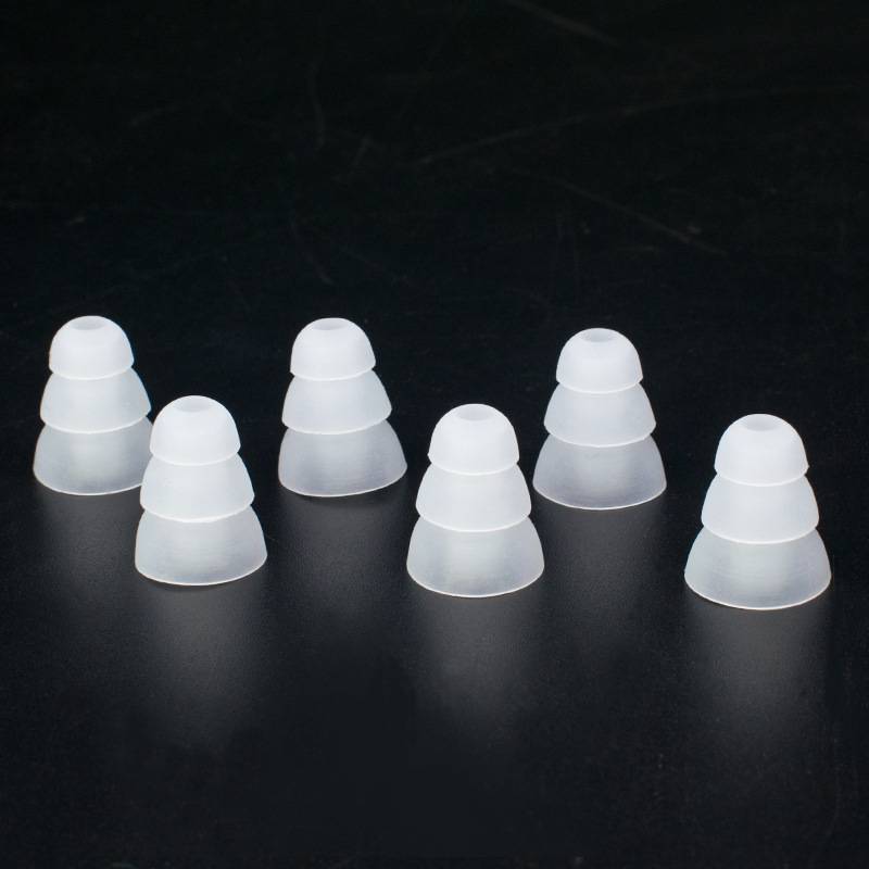 Silikon-Ohrstöpsel für 4–4,5 mm, 3 Größen Transparent