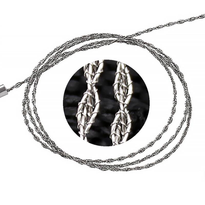 Manuelle Kettensäge aus Edelstahl, Handtaschen-Drahtsäge Black