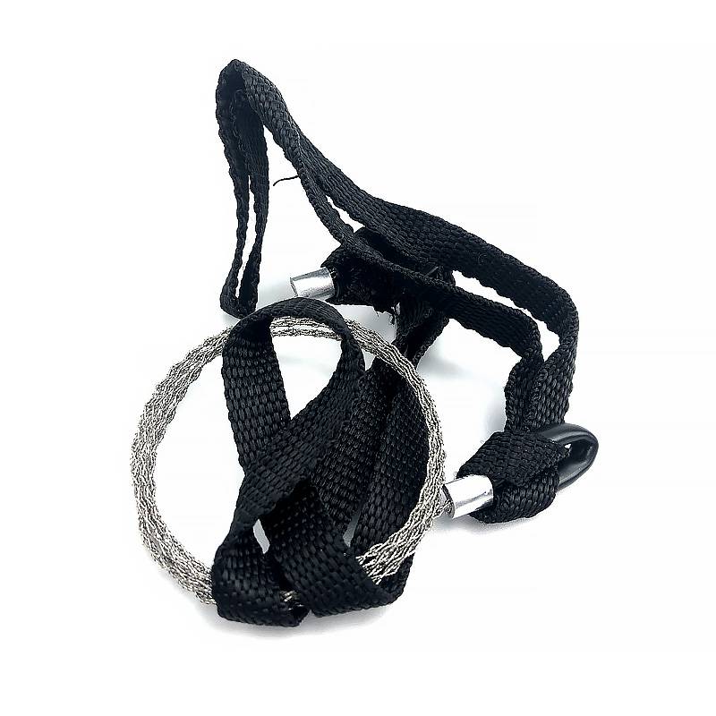 Manuelle Kettensäge aus Edelstahl, Handtaschen-Drahtsäge Black