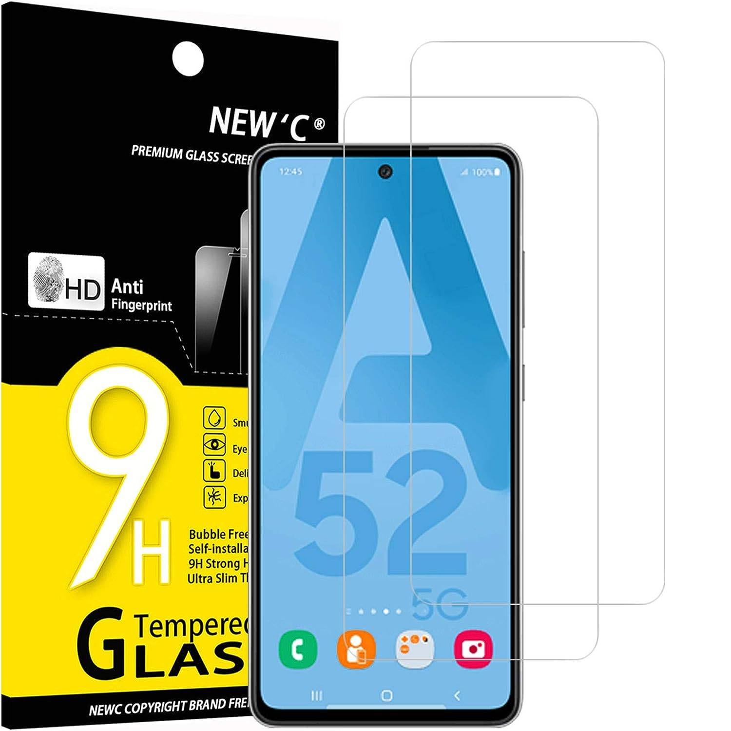 Displayschutz aus gehärtetem Glas für Samsung Galaxy A52/A52 5G/A52S 5G