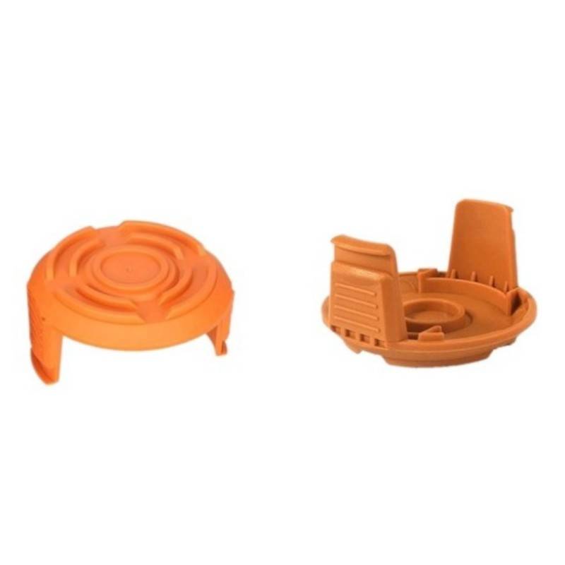 6er-Pack Ersatzspulen mit Trimmerfaden für Worx WA0010 Rasentrimmer Orange