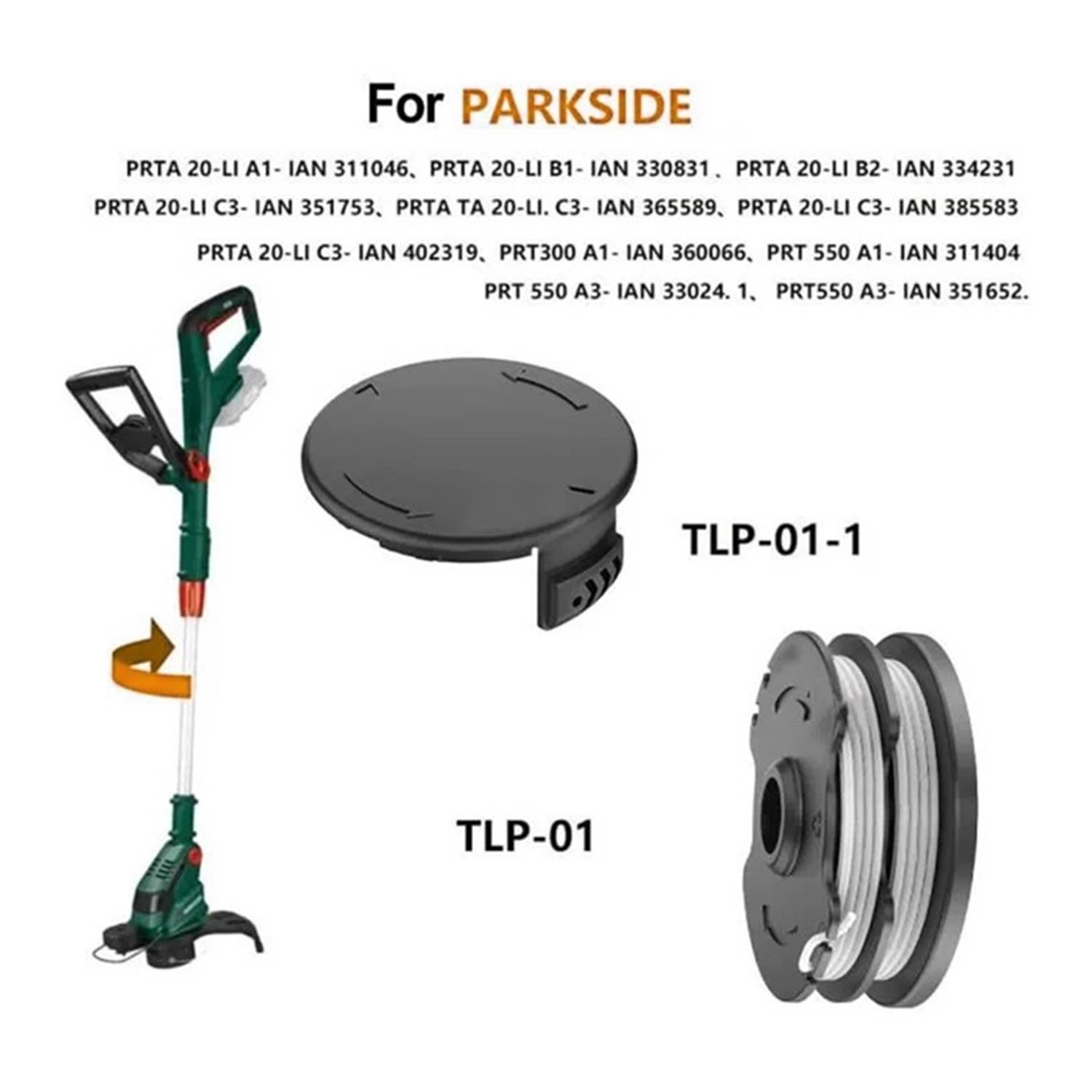Trimmerspule mit Trimmerfaden Parkside Rasentrimmer PRTA 20-Li A1-IAN 311046