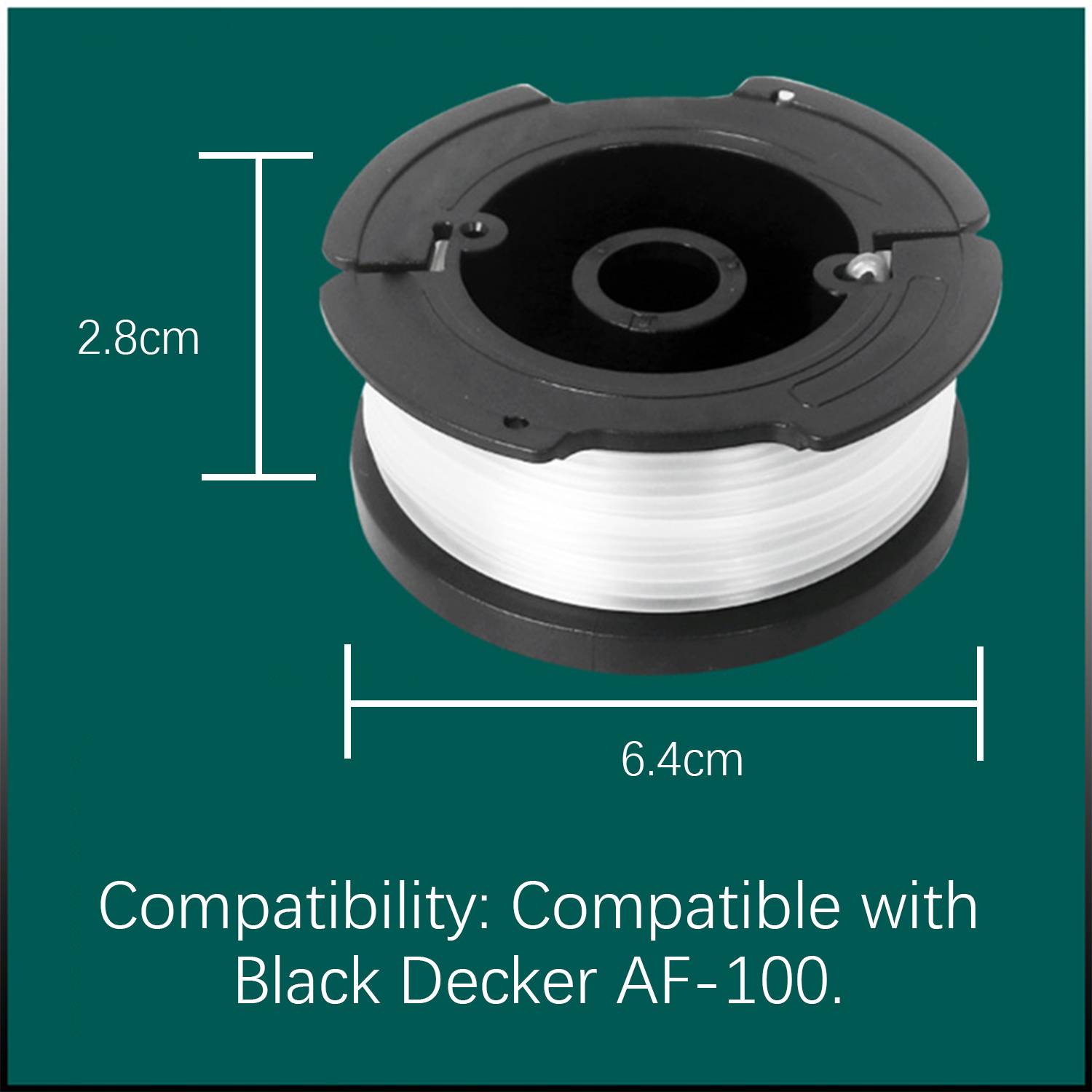 Trimmerspule mit Kappe und Feder für Drahtschneider