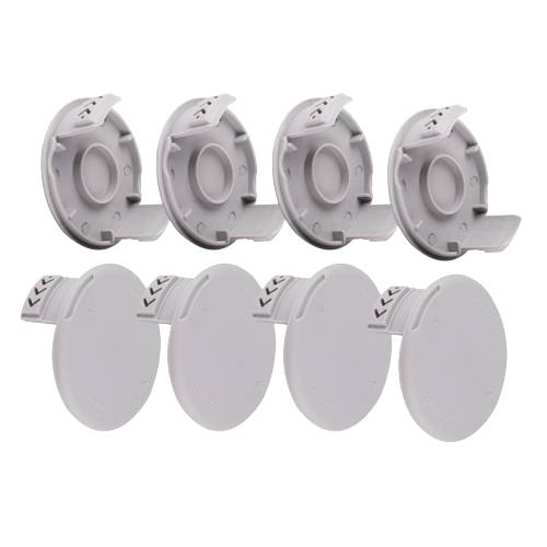 4er-Pack Schutzhüllen für Drahtspulen an Rasentrimmern Grey