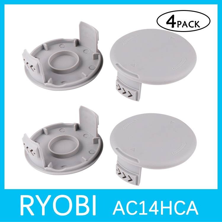 4er-Pack Schutzhüllen für Drahtspulen an Rasentrimmern Grey