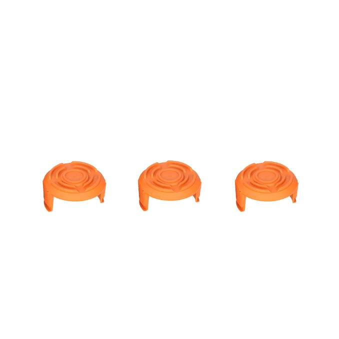 3er-Pack Kappen für Trimmerspule Worx WA0010 Rasentrimmer Orange