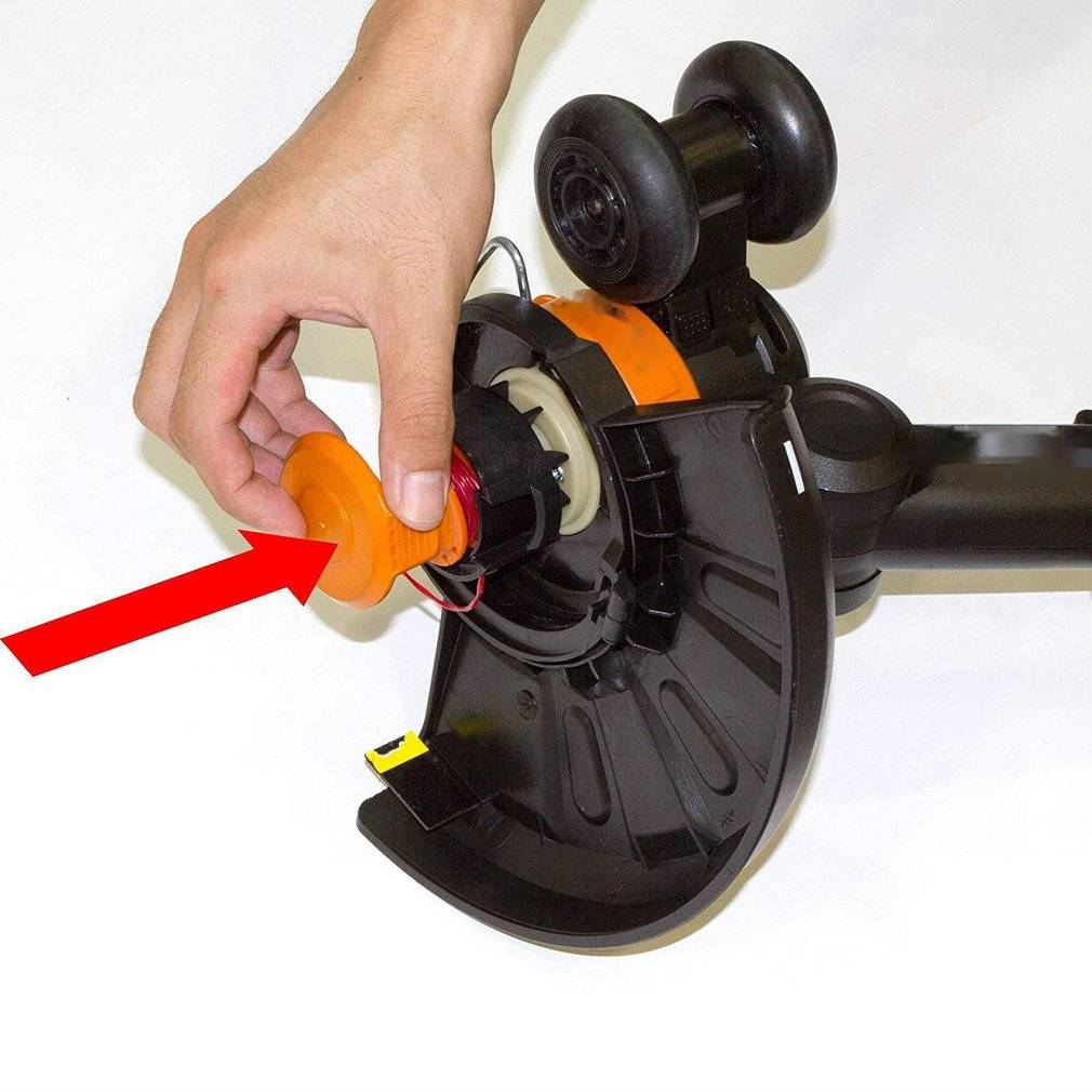 3er-Pack Kappen für Trimmerspule Worx WA0010 Rasentrimmer Orange