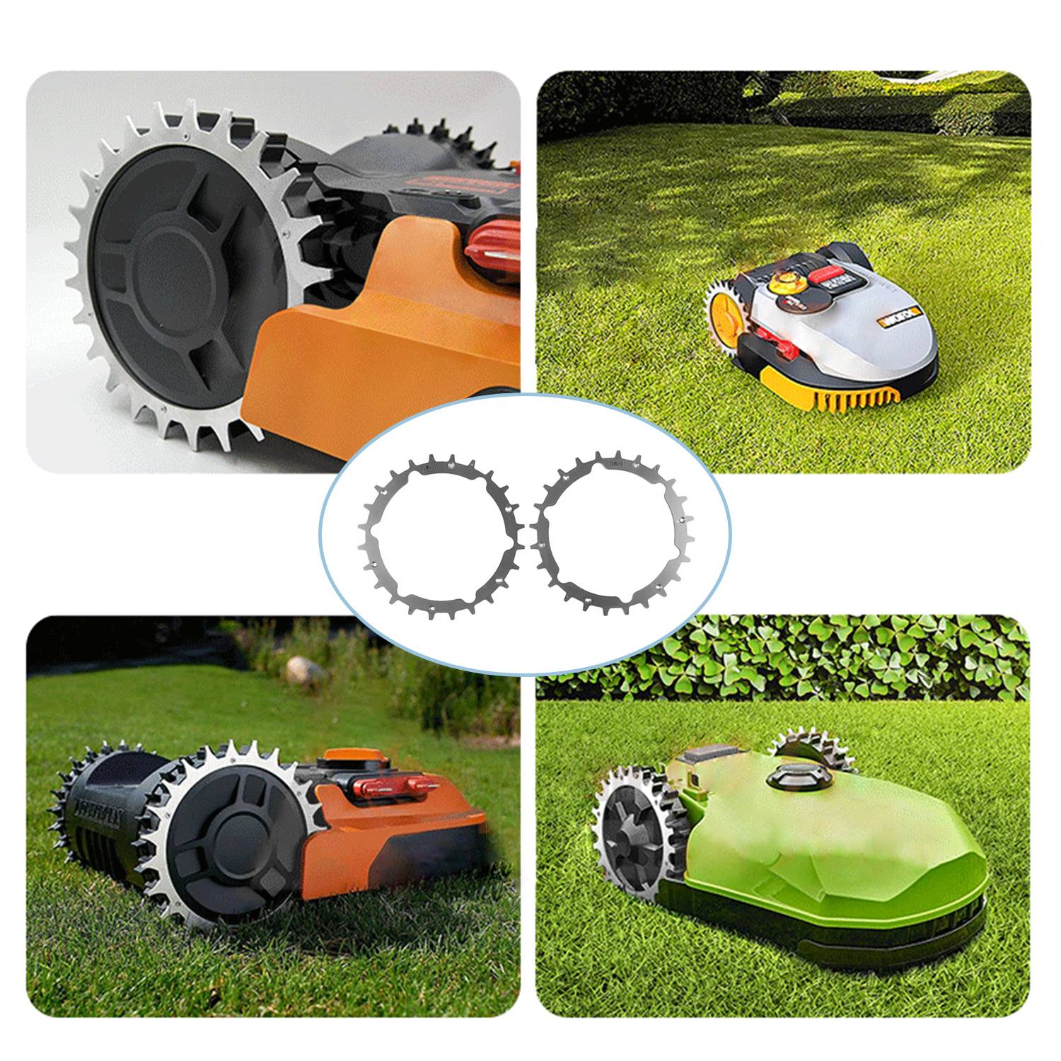 Geländeräder für Gardena 250 Smart/300/400/Life 1000/500 Smart Plus/600