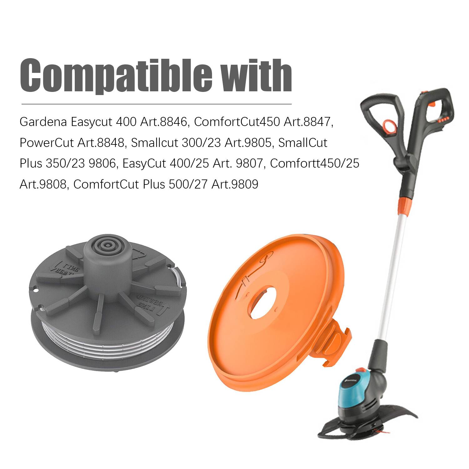 Trimmerspule für Gardena Easycut 400, ComfortCut450 Rasentrimmer