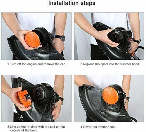 Ersatz-Trimmerfaden-Spulensatz für BLACK+DECKER AF-100