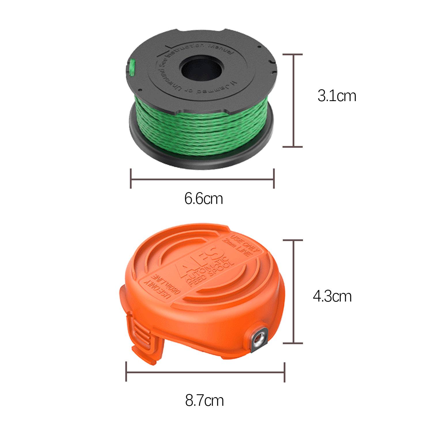 Trimmerspule für Black & Decker GL9035-QS, GL8033-QS, STC5433PC-QW