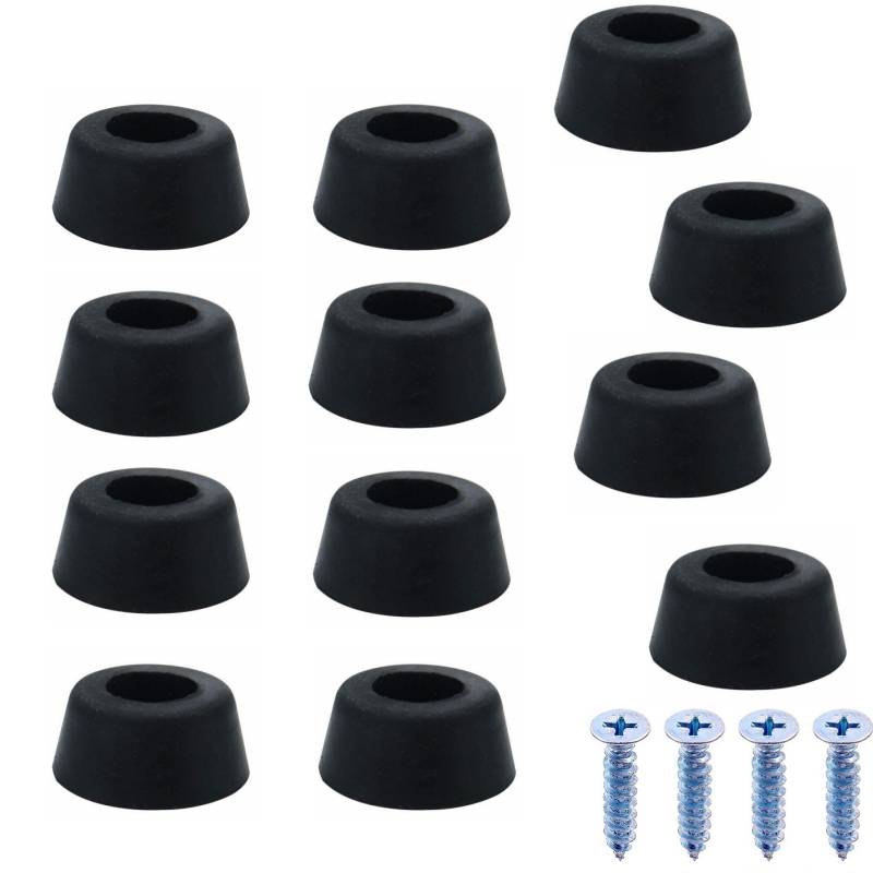 Runde Möbelfüße mit Schrauben, 50er-Pack 1.5x1.2x0.8 cm