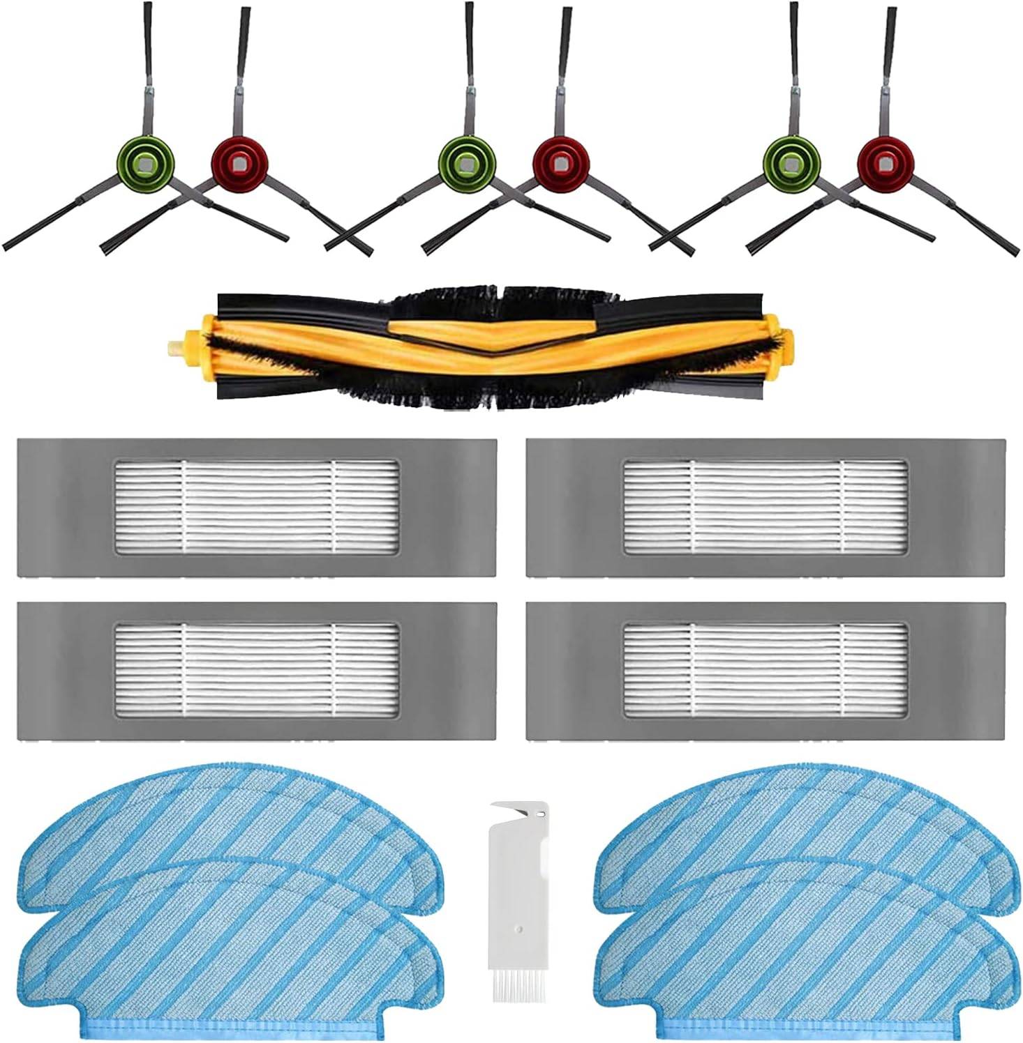 Zubehör für Yeedi Vac 2 Pro Roboterstaubsauger 16 Teile