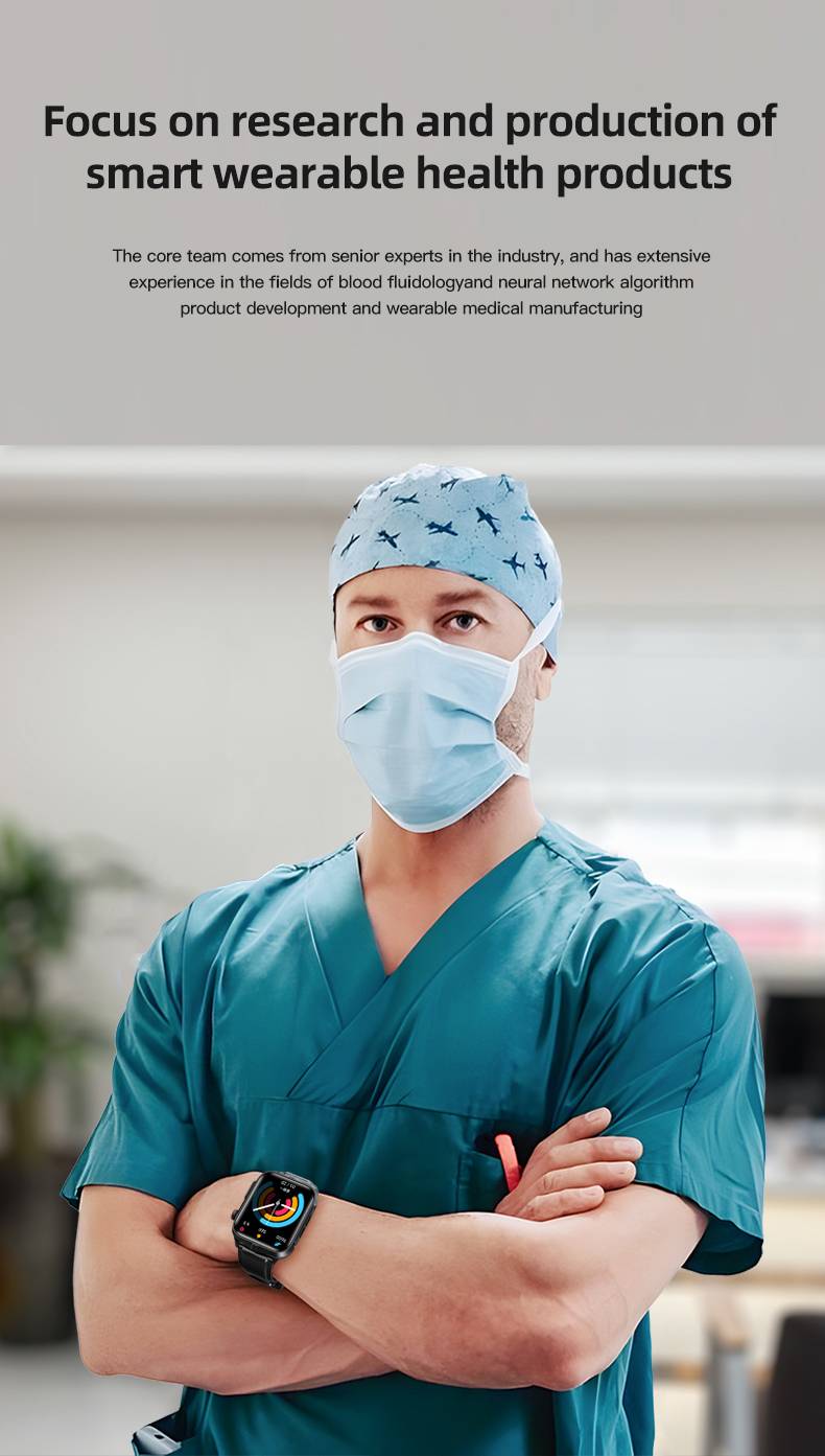 Aktivitätsarmband mit EKG, Puls, Blutdruck, Schlaf, Entspannung Blue