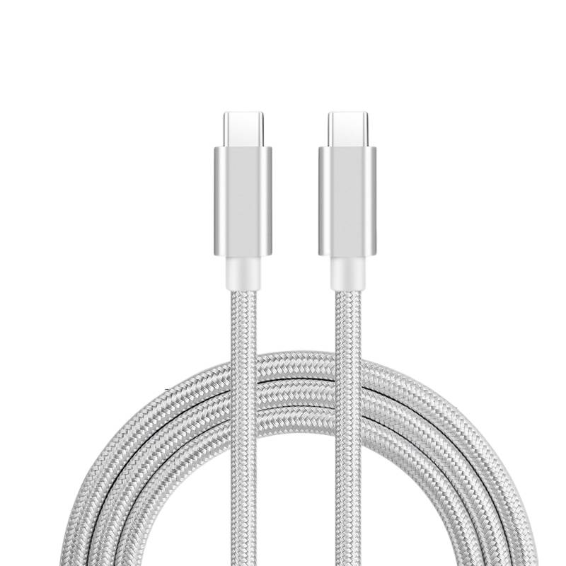 Ladekabel Typ C auf Typ C – PD60W, 480 Mbit/s 2 m