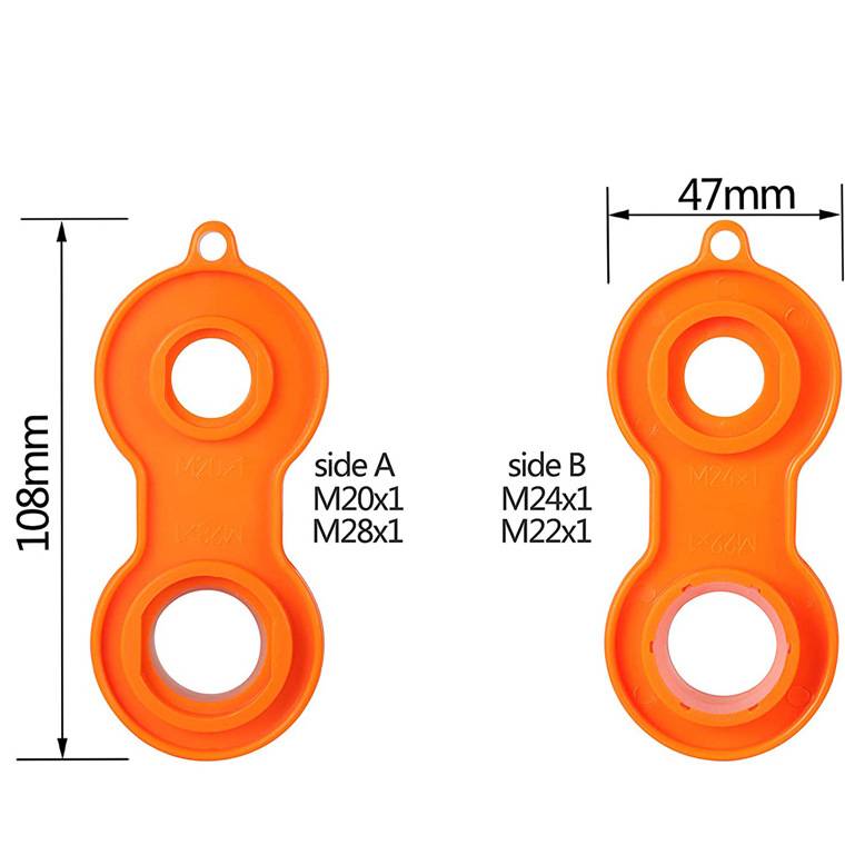 Sprinkler-Wasserhahn-Belüfter-Werkzeug, Schraubenschlüssel, Sanitär-Reparaturwerkzeug Orange