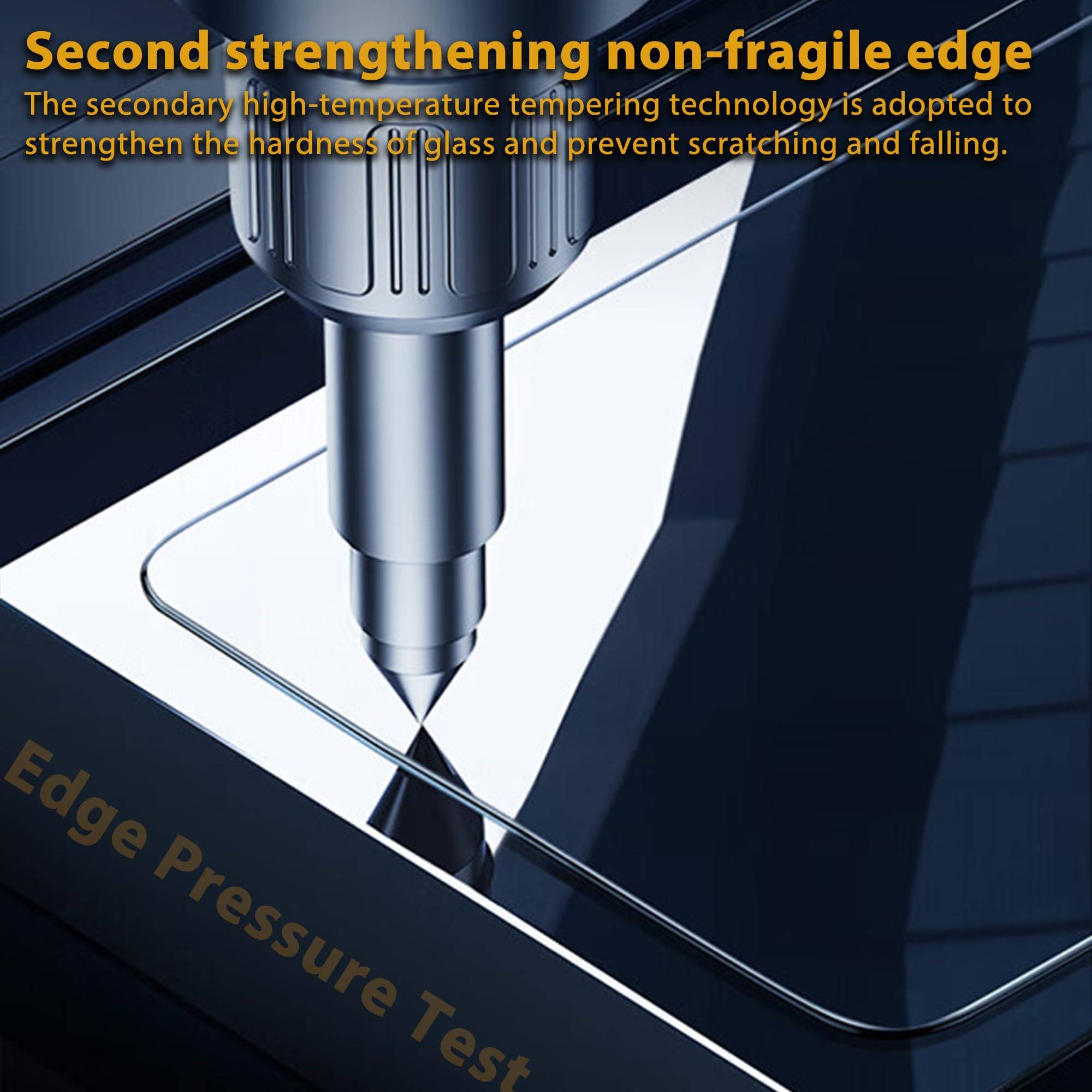 HD-Hartglasfolie aus Aluminiumlegierung, vollständige Abdeckung, sturzsicher, für iPhone Transparent iPhone 14 Pro