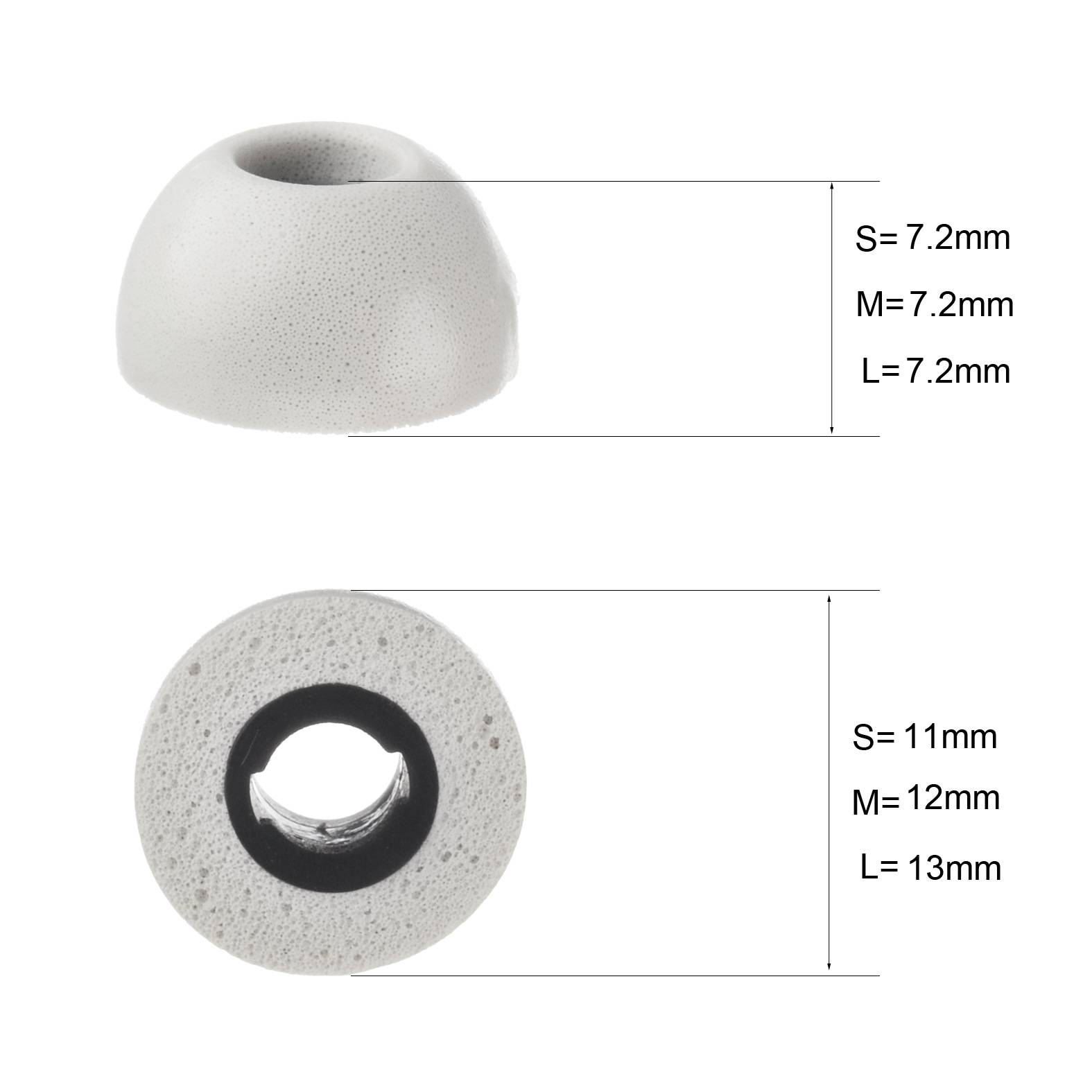 Ersatz-Ohrstöpsel mit Memory Foam für Samsung Galaxy Buds Pro Grey